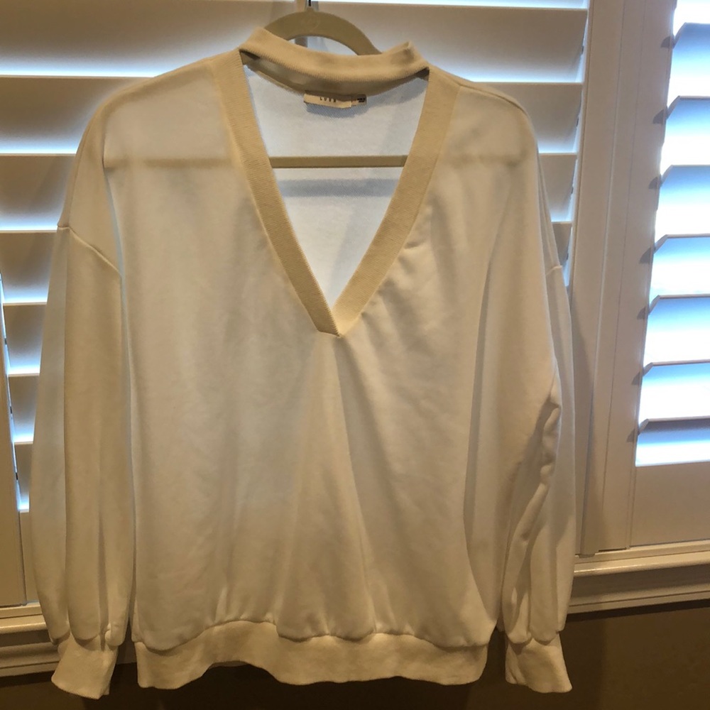 White sweatshirt